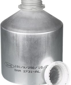 Bürkle Aluminium Bottles 3000 ml with PP-Screw Cap, Pack of 10