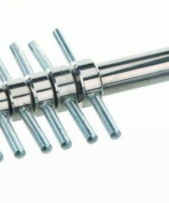 BOCHEM Cork Borer Set of 18 pcs. with Ejector, 5-26.25mm Ø Brass Nickel Plated