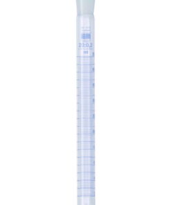 Hirschmann Test Tube 10 : 0.1 ml NS-Ground, PE-Plug, Blue Graduated
