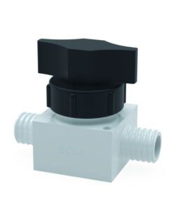 Bohlender 2-Way Ball Valve PTFE Straight GL 18, Ø 4 mm