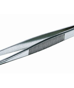 Tweezers stainless, straight, pointed, 160 mm