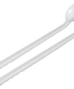 Bürkle Sample Spoon, Long Handle, 5 ml, PS, White, Pack of 10