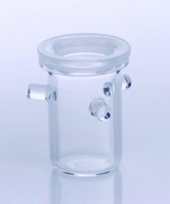 proQuarz Quartz Glass Crucible as per Rademacher, 27 mm dia., 45 mm height