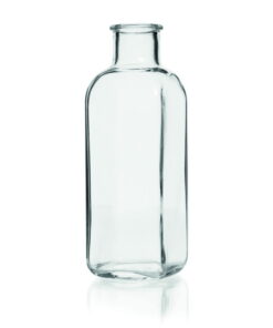 DWK Duran Square Bottle, Breed-Demeter, with Beaded Rim, Cap. 180 ml