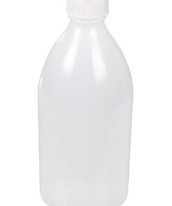 Bürkle Bio-Narrow Neck Bottles 500 ml Green LDPE, m.V., LaboPlast, Pack of 5