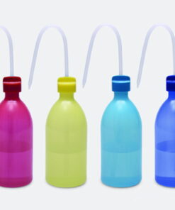 ISOLAB Wash Bottles 500 mL PE Narrow Neck Green Pack of 3