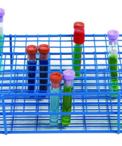 Heathrow Scientific Coated Wire Tube Rack 10–13mm 9x12 Format Blue