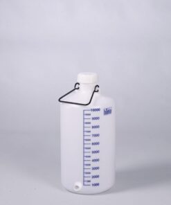 Bürkle Storage Bottle 10 Liter HDPE, w. Threaded Connector