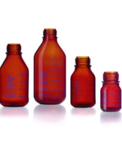 DWK Duran Pressure Plus+ GL 45 Laboratory Bottle, Amber, 100 mL (Without Screw Cap and Pouring Ring)​