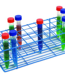 Heathrow Scientific Coated Wire Tube Rack 20–24mm 4x10 Format Blue