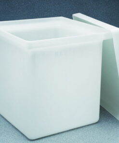 Thermo Nalgene Rectangular Tank with Lid, LLDPE, 57L, 47x31x47cm