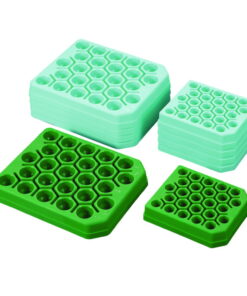 Plastic Centrifuge Tube Racks, PP for 50ml tubes, blue, sterile, pack of 10x5
