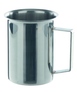 BOCHEM Beaker 250 ml, 18/10-steel with rim and handle
