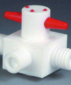 Bohlender Stopcocks, 3-way, 6mm Bore GL 25, PTFE