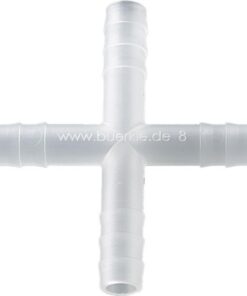 Bürkle Cross Connector PVDF, for Ø 7-9 mm Cylindrical, Pack of 10