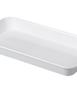 Bürkle Instrument Tray 1000 ml 290x160x35mm, Melamine Resin, White, Autoclavable, Without Lid # 4230-2101