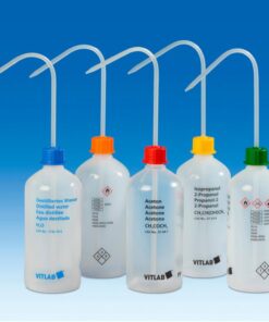 VITLAB Safety Washing Bottle 500 ml, PP, GL 25, Methyl Ethyl Ketone, VENT CAP