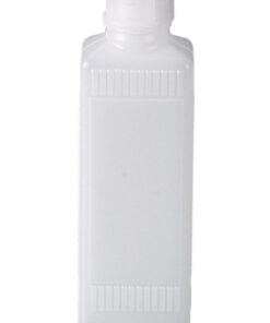 Bürkle Narrow Neck Aquare Bottle 250ml, HDPE, Rectangle Ground Plot w. Lid
