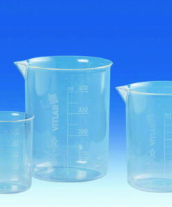VITLAB Griffin Beaker 250 ml PMP/TPX with Raised Scale