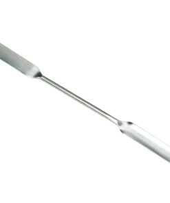Powder spatula square/half-shell, AISI 304, 150 mm