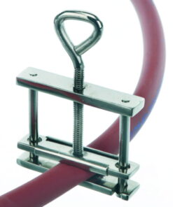 BOCHEM Tubing Clip 70mm, Hoffmann Pattern Extra-Strong, with Wing Nut Closure, Nickel-Plated Brass