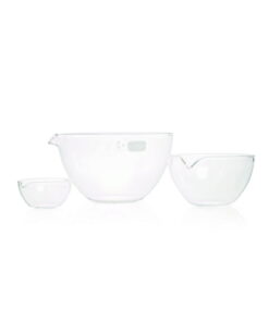 DWK Duran 45 mL Evaporating Basin with Spout and Flat Base, 60 mm Diameter
