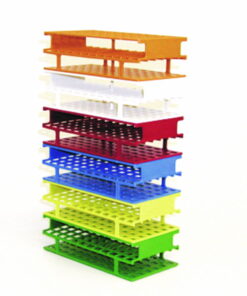 Thermo Nalgene Plastic Test Tube Stand for 20 mm Diameter Tubes (4 x 10 Openings, Yellow)