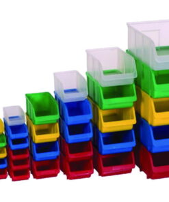 Storage bin, PP, size 4, transparent 205x335/295x155mm