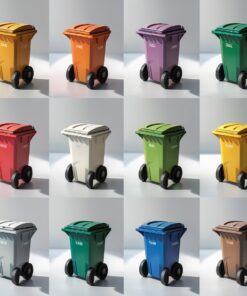 Violet 770 liter wheelie bin