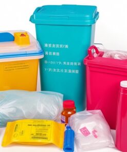 yellow waste bin hospital