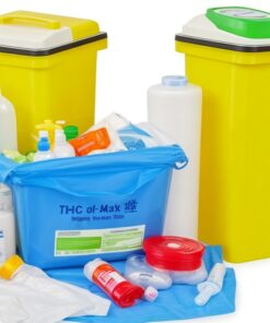 contaminated waste bin