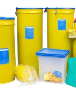 Bemis Phlebotomy Container, 1 Quart, Yellow, Box of 100 (100040-100),Size: Large