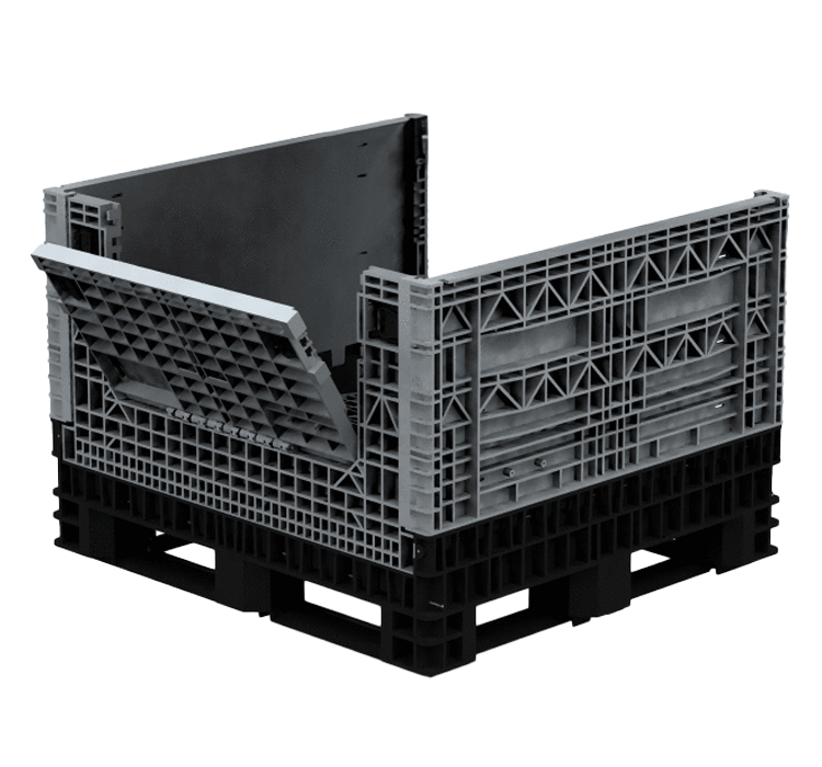 Collapsible Bin 44��� Two Drop Doors ��� 1140 X 1220 X 1119H