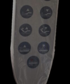 Alternative view of 3 function electric bed remote 8 pin