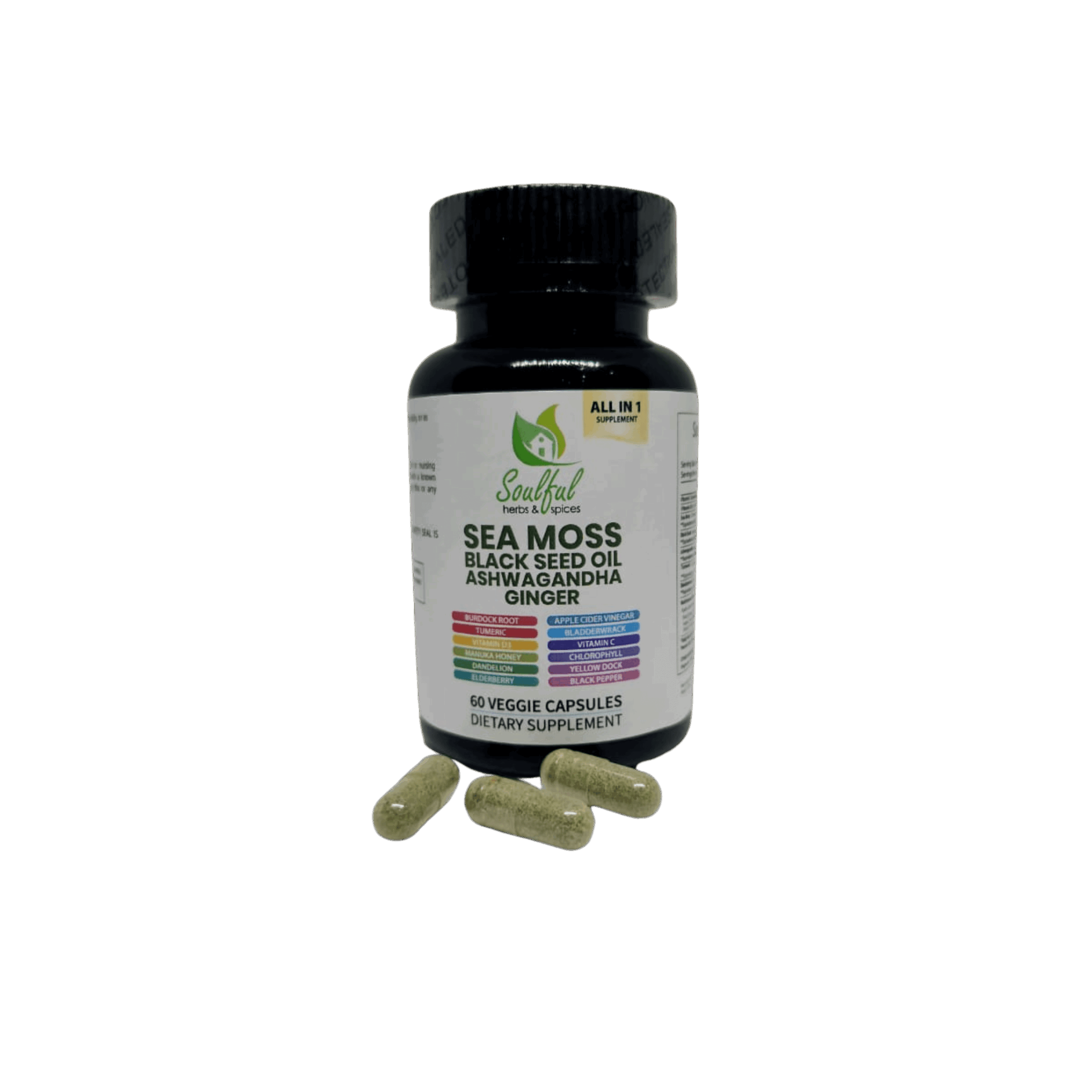 Sea Moss Allin1 supplement (60 veggie capsules)