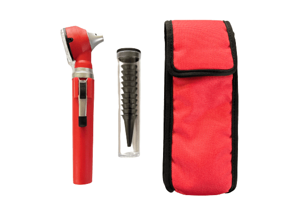 Fibre Optic Pocket Otoscope - Red