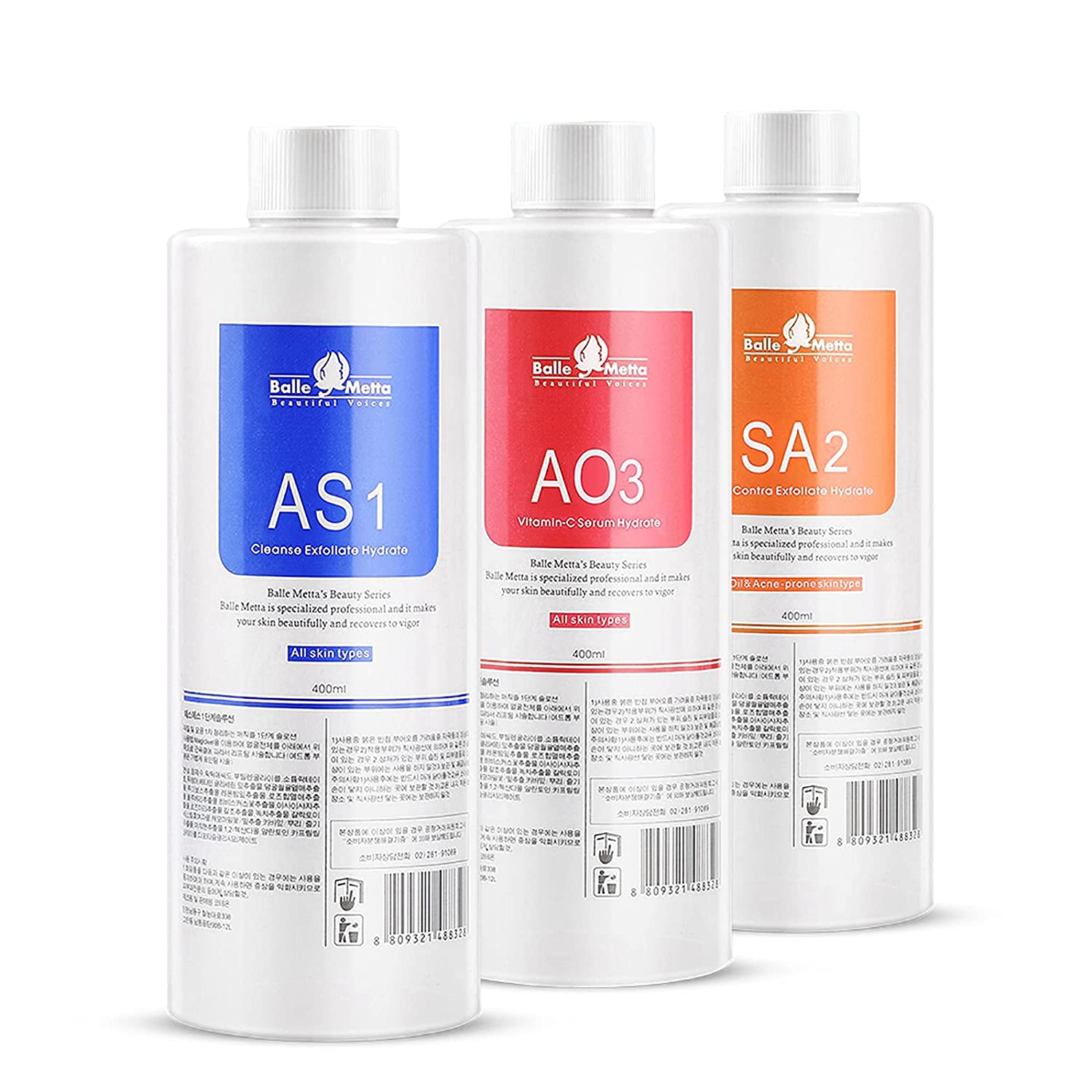 Hydra OXY Facial Machine Liquids 400ml - 3 Options