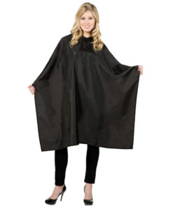 Black Cutting Cape with Studs
