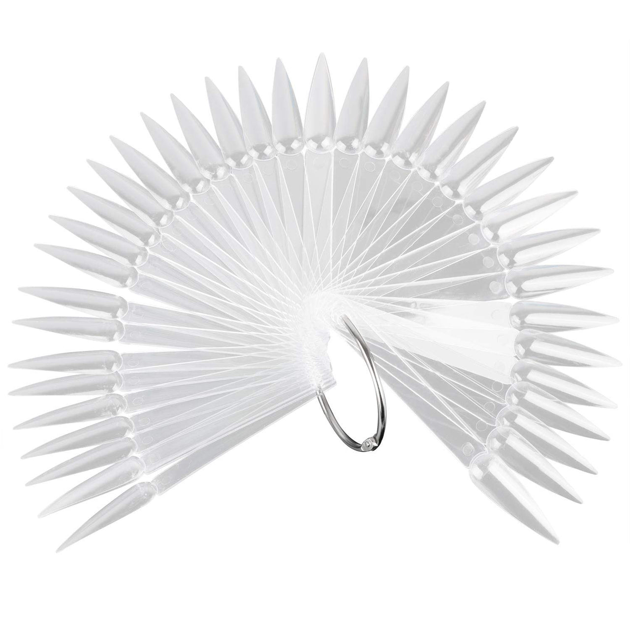 Nail pops display set - Stiletto (Clear / Natural) 50pcs - Image 2