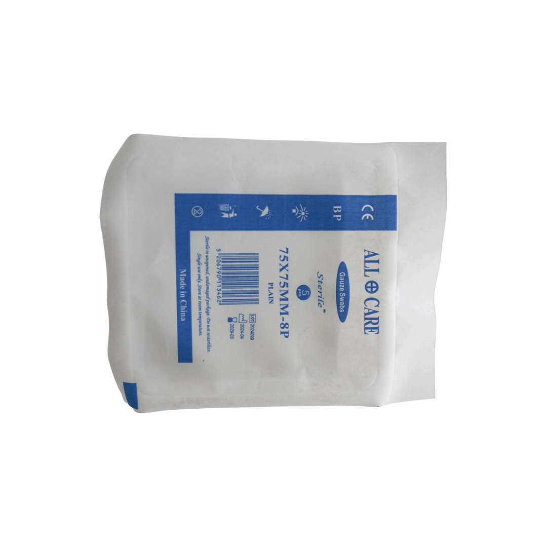 Gauze Swabs Sterile - 75x75mm (5���s) - Image 2
