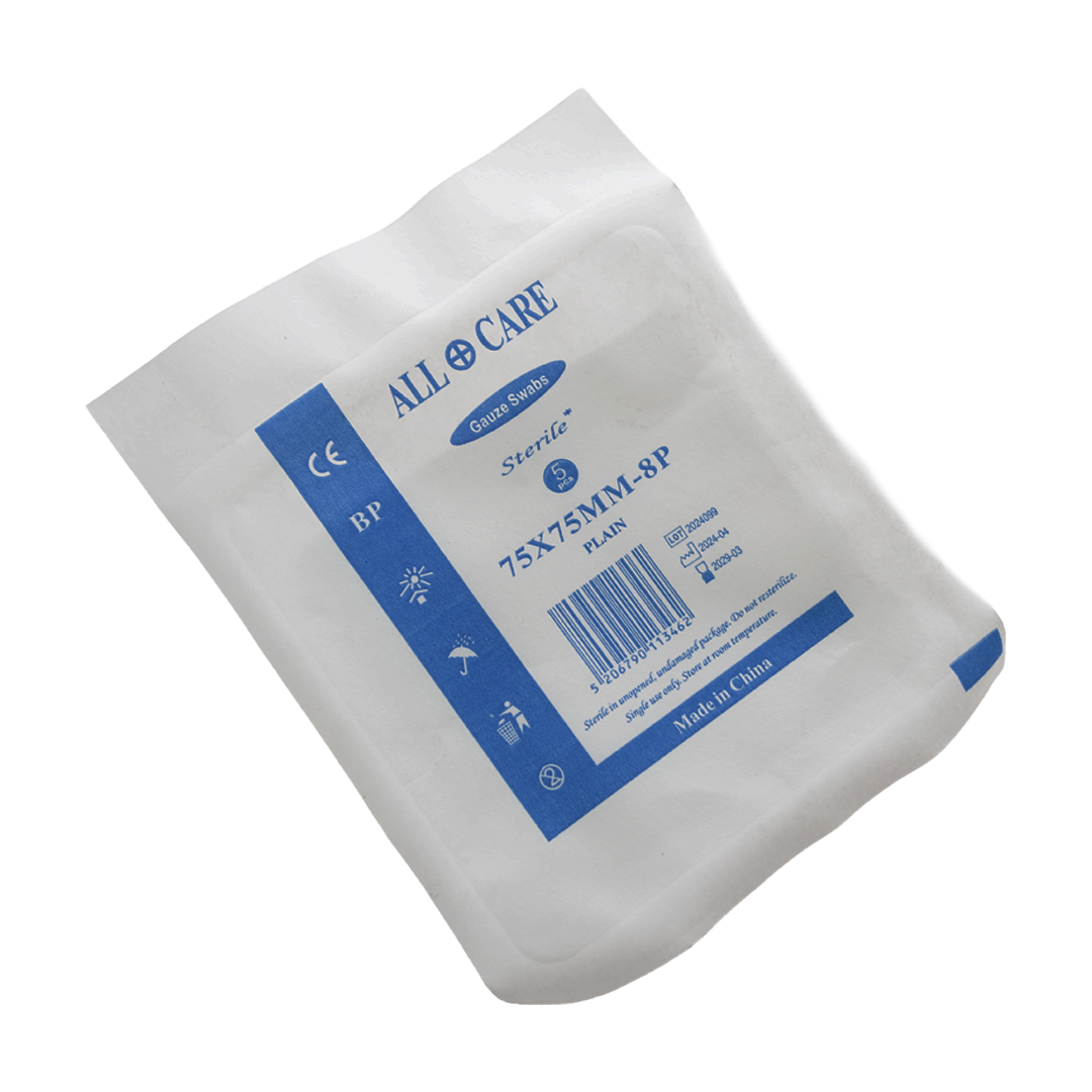 Gauze Swabs Sterile - 75x75mm (5���s)