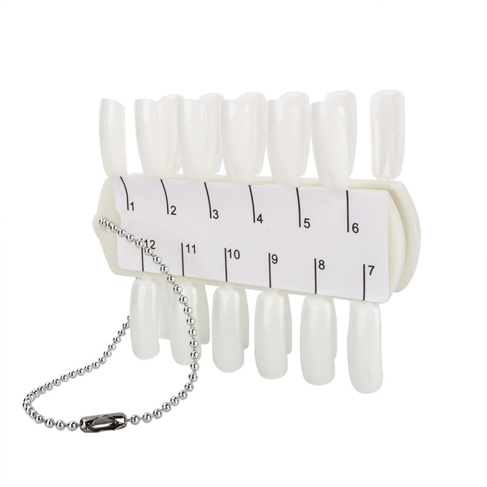 Nail colour display 24 colors - with chain