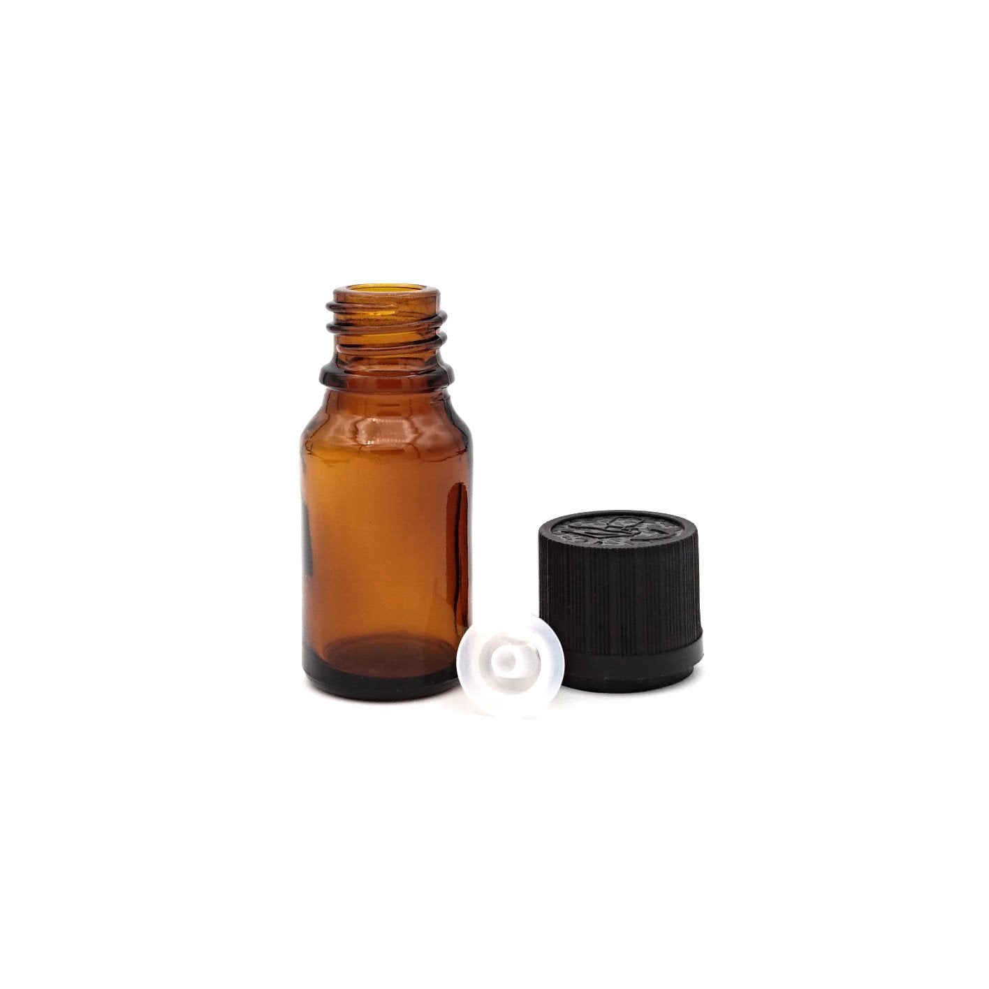 Amber dropper with white cap | 10ml - Image 2