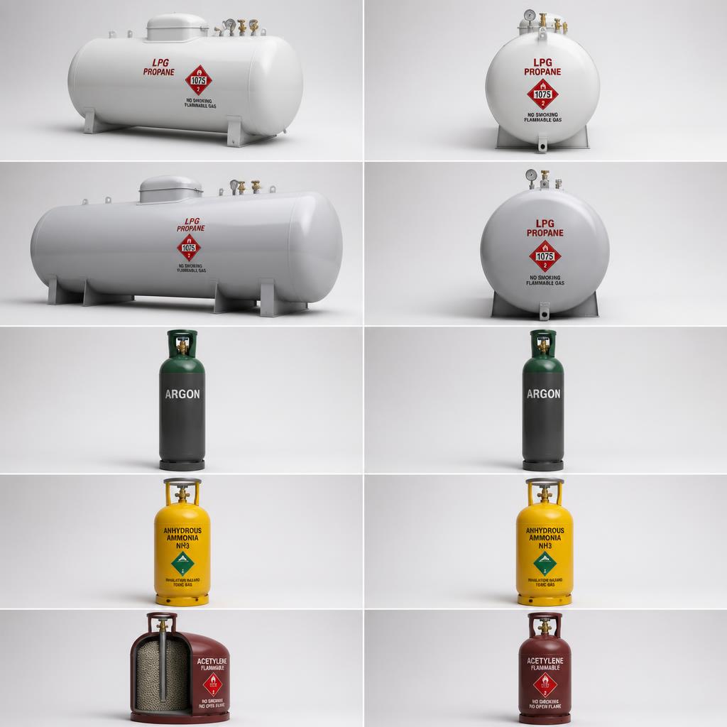 Disposable Calibration Gas Cylinder 34L (Multi-Gas Detector Verification)